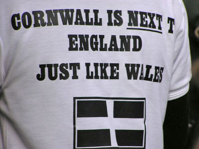 Cornwall is next to England just like Wales